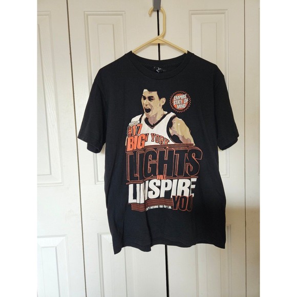 Vintage Empire Fan boy Jeremy Lin knicks NBA basketball graphic tee t shirt S M - Picture 1 of 7